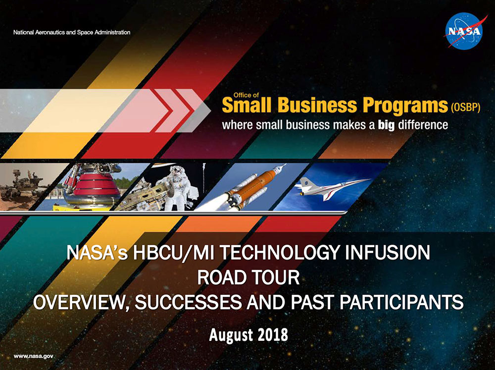 NASA's HBCU/MI Technology Infusion Road Tour Overview, Success, and Past Participants