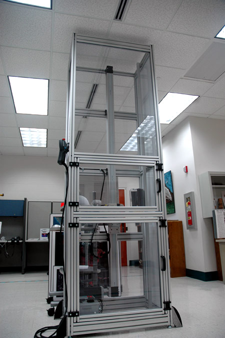A Drop Tower that enables students to experiment with zero gravity.