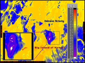 satellite image focused on big island